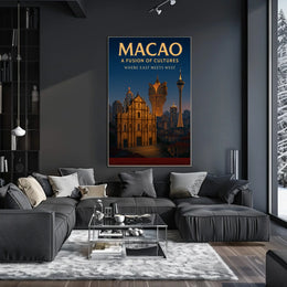 Macao A Fusion of Cultures Poster