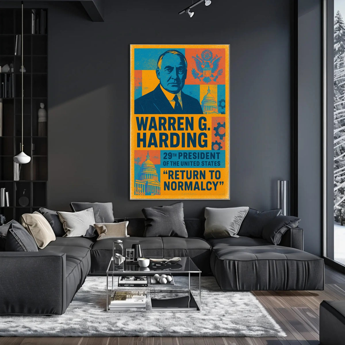 Warren G. Harding 29th President Poster
