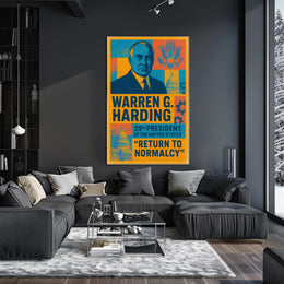 Warren G. Harding 29th President Poster
