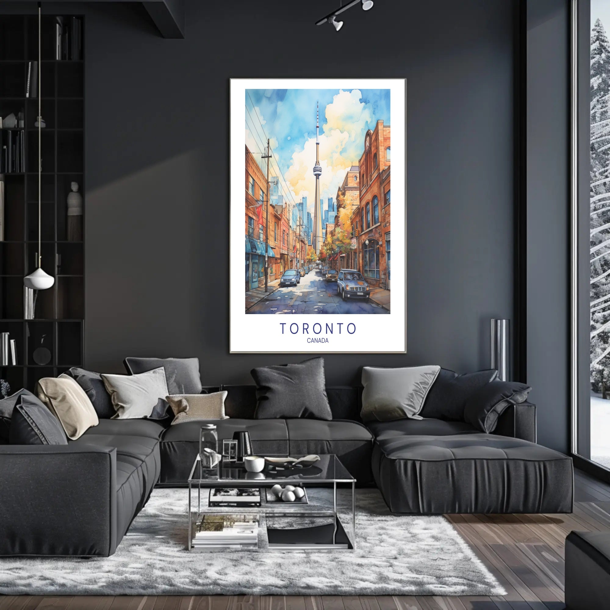 Toronto Cityscape Poster PosterGoat