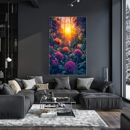 Nature's Beauty Greenhouse Scene Art Poster