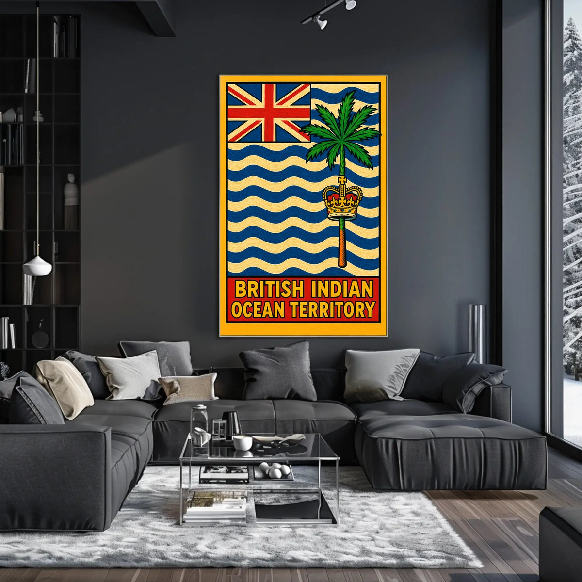 British Indian Ocean Territory Flag Poster