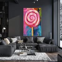 Lollipop Poster Whimsical Colorful Pop Art Print