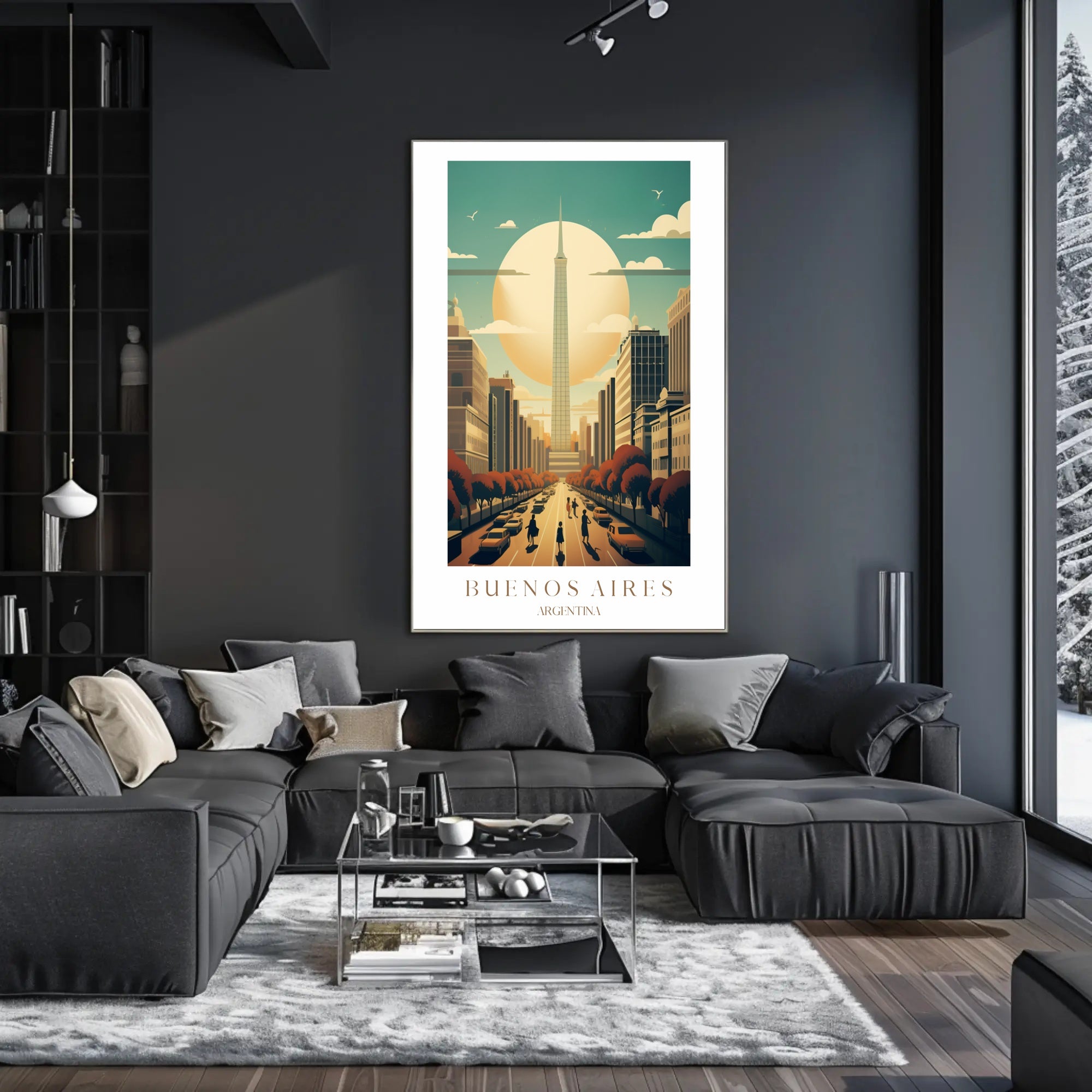 Buenos Aires Skyline Poster PosterGoat