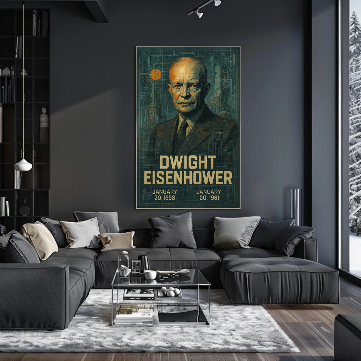 Eisenhower Legacy Abstract Art Historical or Presidential Poster