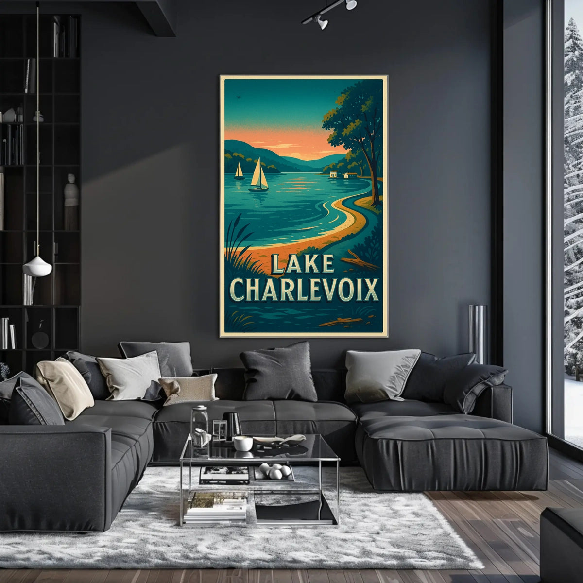 Lake Charlevoix Serenity Travel Poster