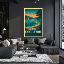 Lake Charlevoix Serenity Travel Poster