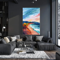 Vibrant Coastal Landscape Poster