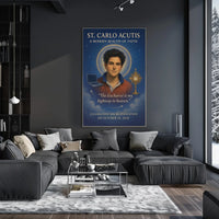 St. Carlo Acutis A Modern Beacon of Faith Poster