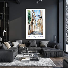 Charming Streets of Palma de Mallorca Poster PosterGoat