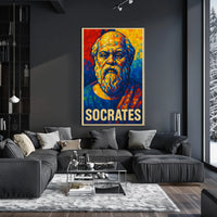 Socrates Mosaic Portrait Poster