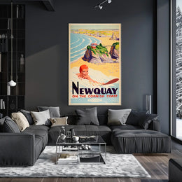 Newquay On The Cornish Coast Poster