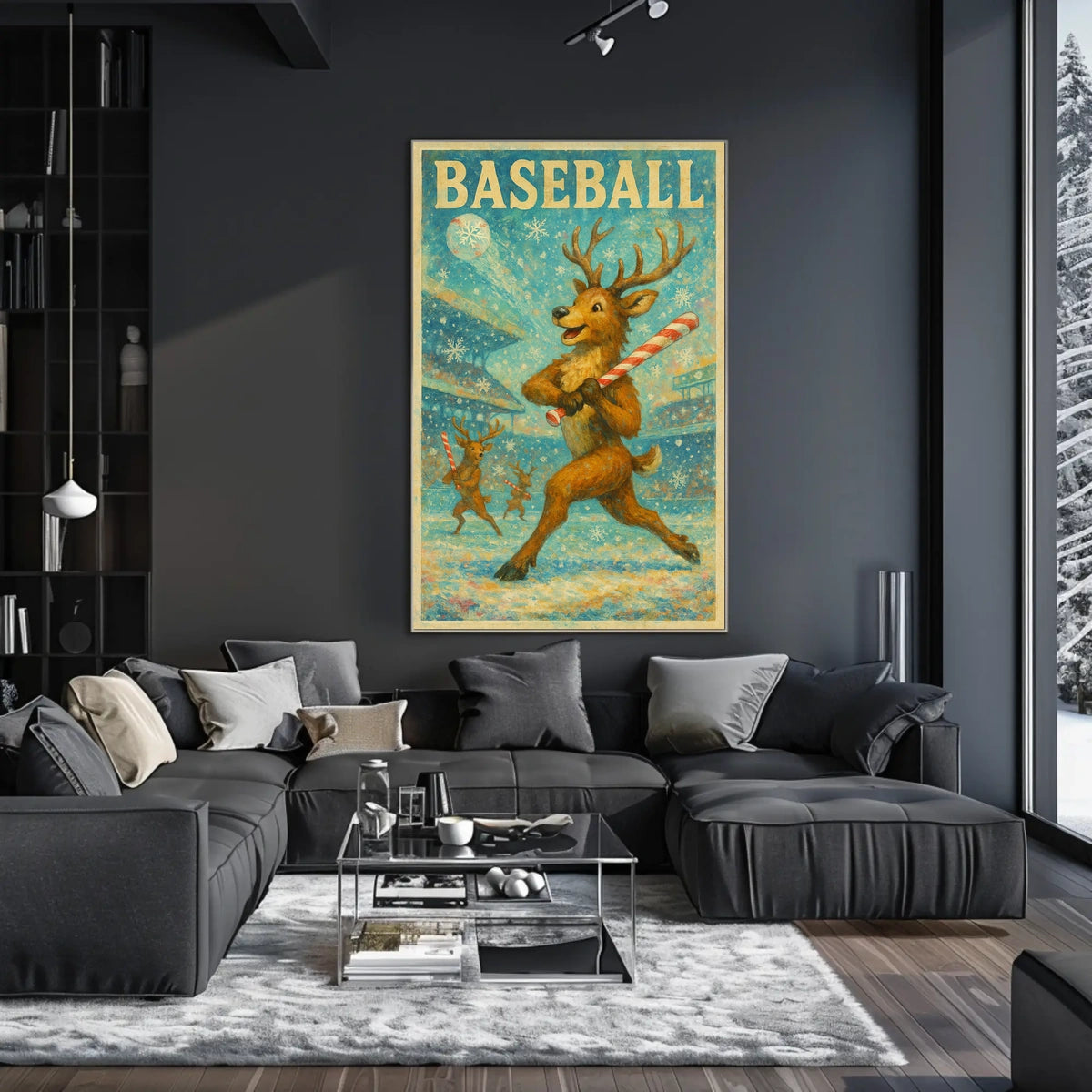 Winter Baseball Fantasy Poster