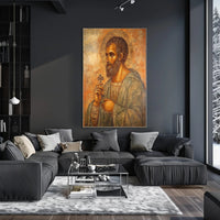 Religious Iconography Art: Byzantine Serenity Cultural Poster