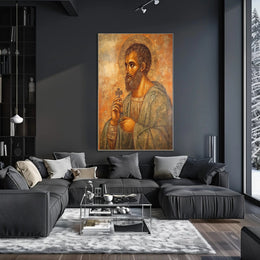 Religious Iconography Art: Byzantine Serenity Cultural Poster