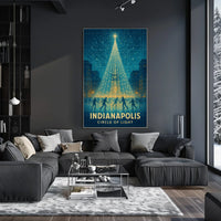 Indianapolis Circle Of Light Poster