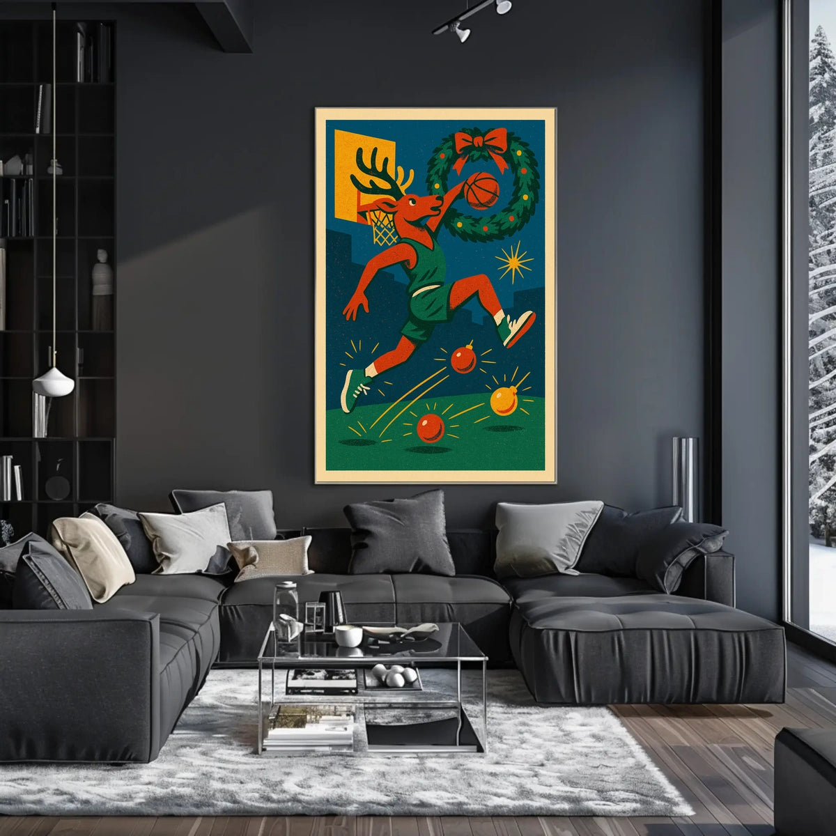 Holiday Hoops Poster