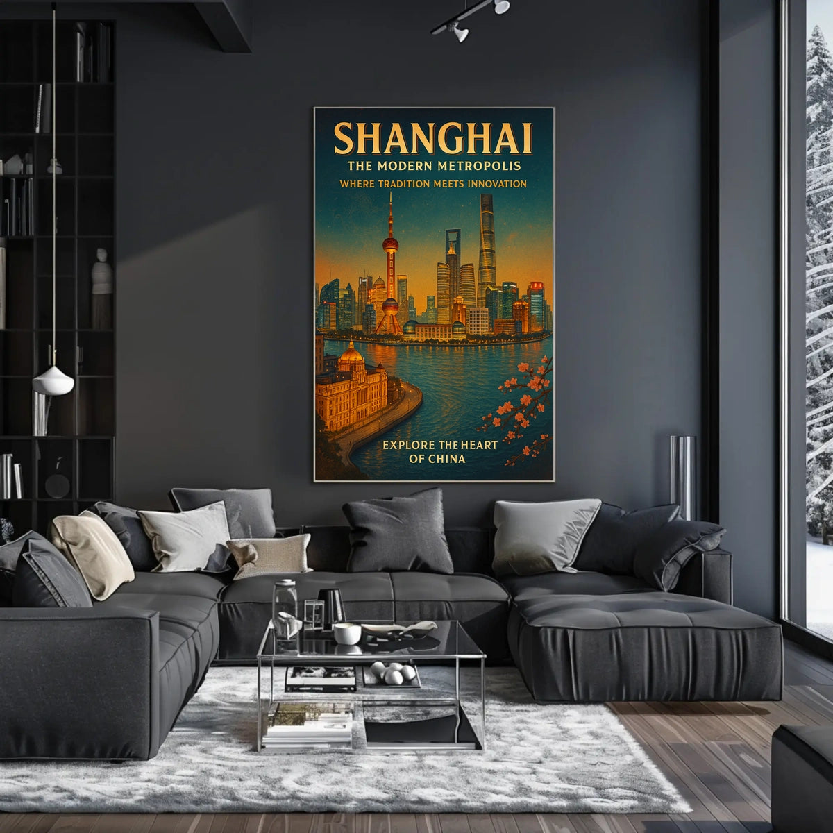 Shanghai The Modern Metropolis Poster