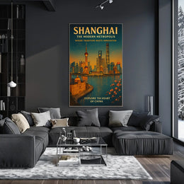 Shanghai The Modern Metropolis Poster