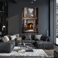 Cozy Winter Hearth Poster