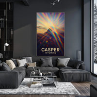 Casper Wyoming Vibrant Perspective Impressionism Poster