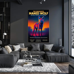 The Enigmatic Maned Wolf Poster