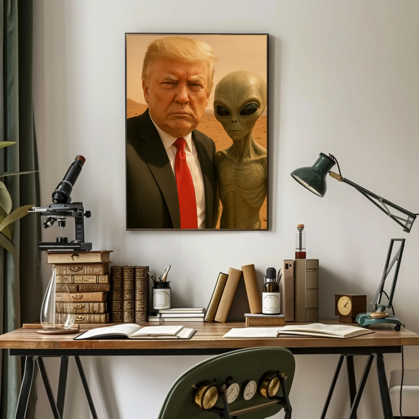 Donald Trump Alien Mars Photo Poster