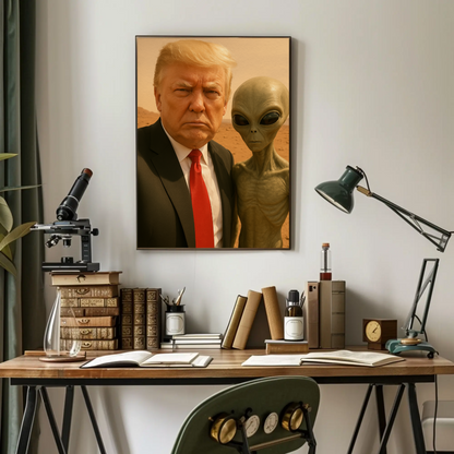 Donald Trump Alien Mars Photo Poster