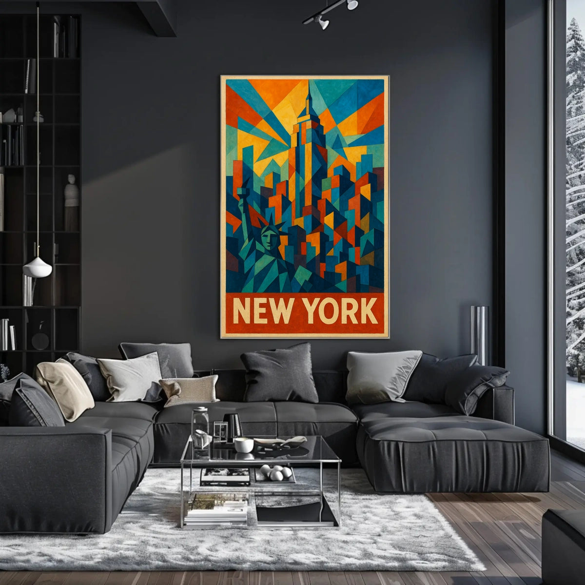 New York Skyline Art Poster