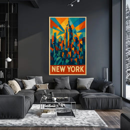 New York Skyline Art Poster