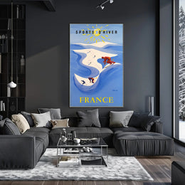 Winter Sports in France Poster PosterGoat