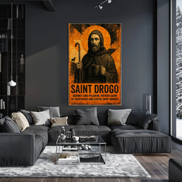 Saint Drogo Patron Saint Poster