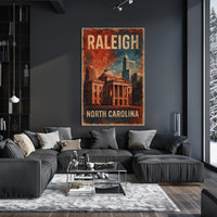 Raleigh, North Carolina Poster