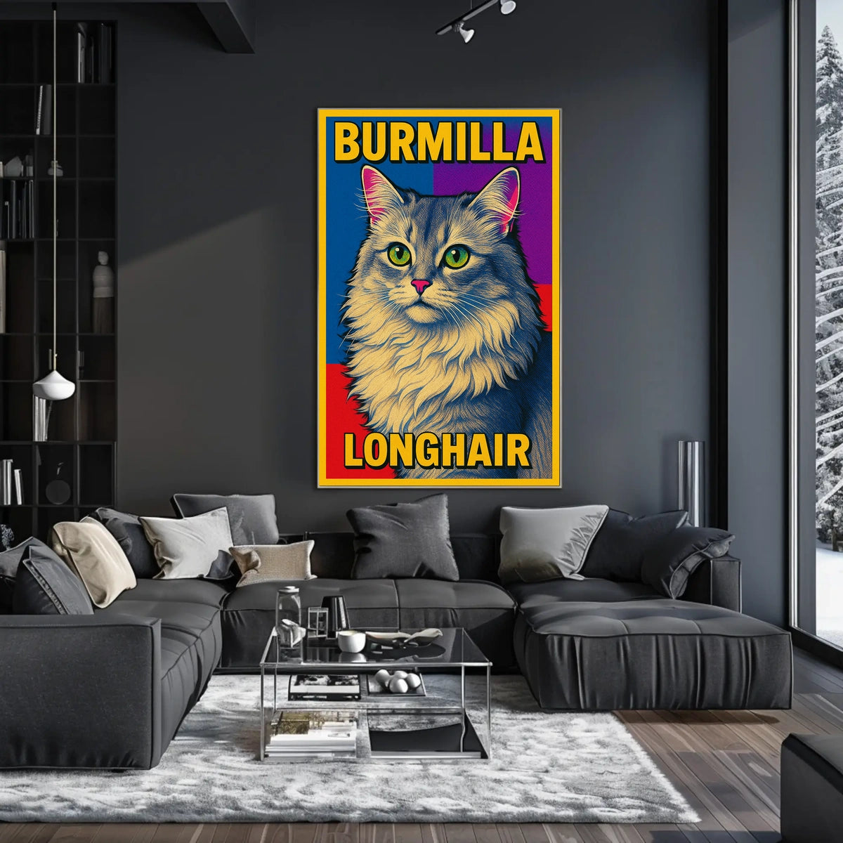 Burmilla Longhair Poster