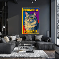 Burmilla Longhair Poster