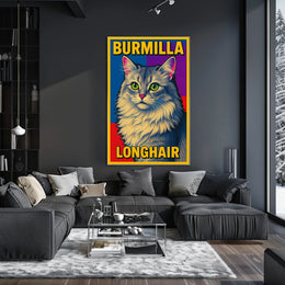 Burmilla Longhair Poster