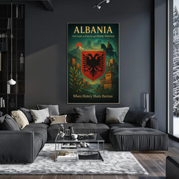 Albania's Legend: The Land of Eagles Heritage Poster