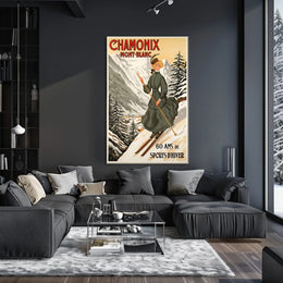 Chamonix Winter Sports Celebration Poster