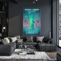 Beacon of Hope: Retro-Futuristic Sci-Fi Poster