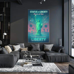 Beacon of Hope: Retro-Futuristic Sci-Fi Poster