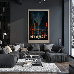 New York City Nightscape Poster