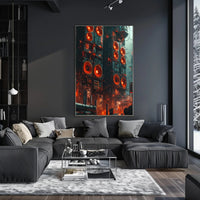 Futuristic Cyberpunk Cityscape Poster: Urban Energy Vibes PosterGoat