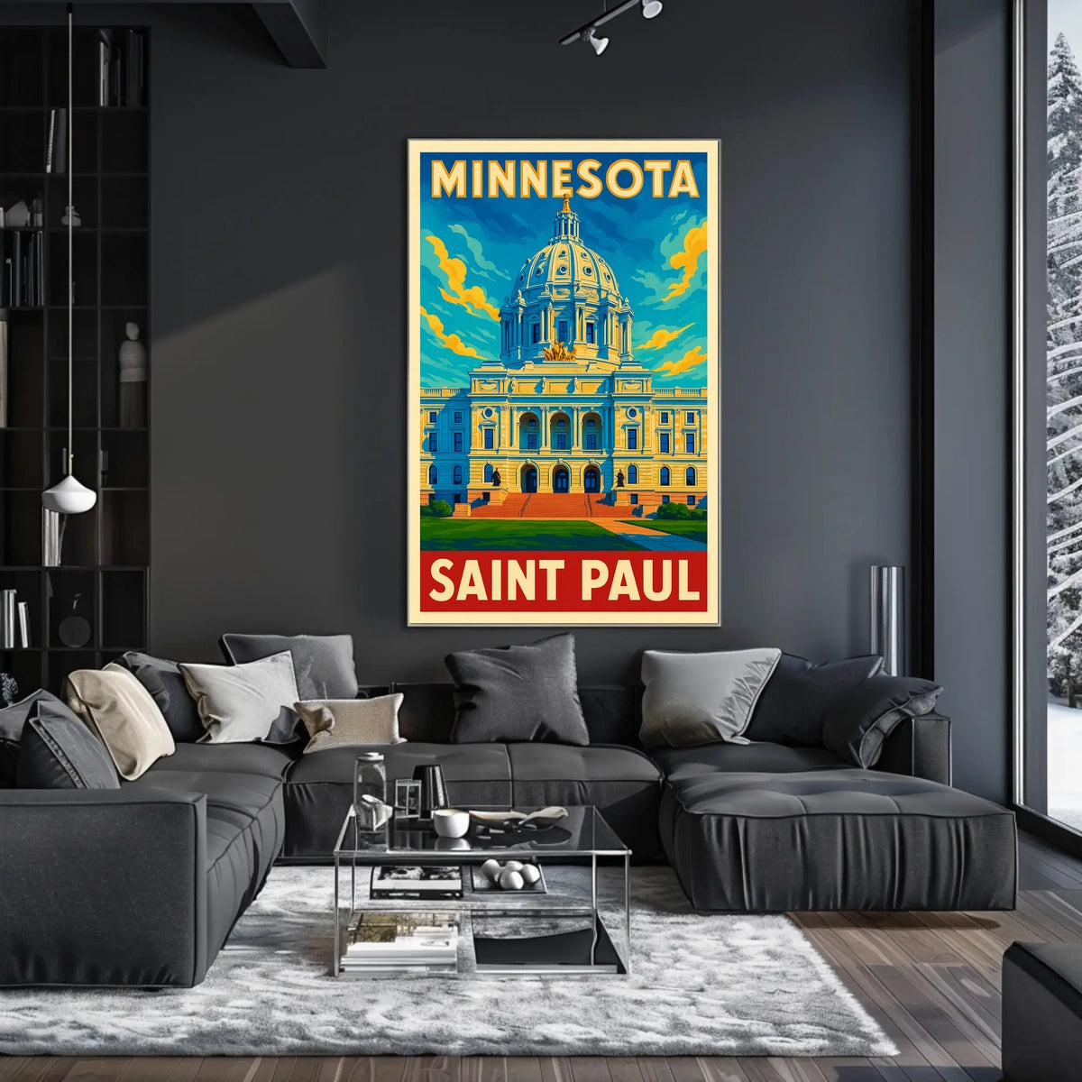 Minnesota State Capitol Saint Paul Poster