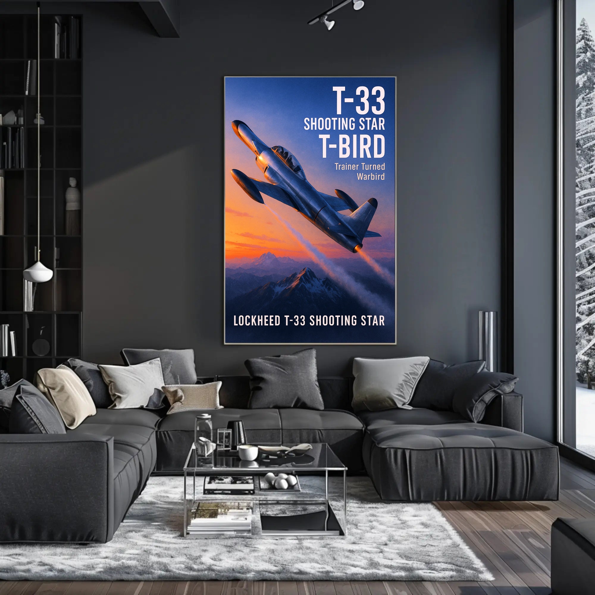 Lockheed T-33 Shooting Star Poster PosterGoat