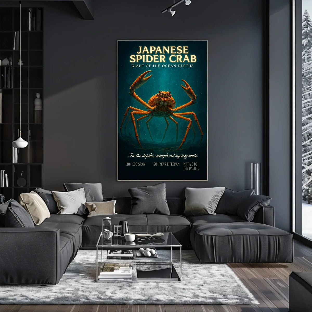Japanese Spider Crab Giant of the Ocean Depths Poster