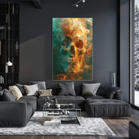 Ethereal Skull in Smoke Poster PosterGoat