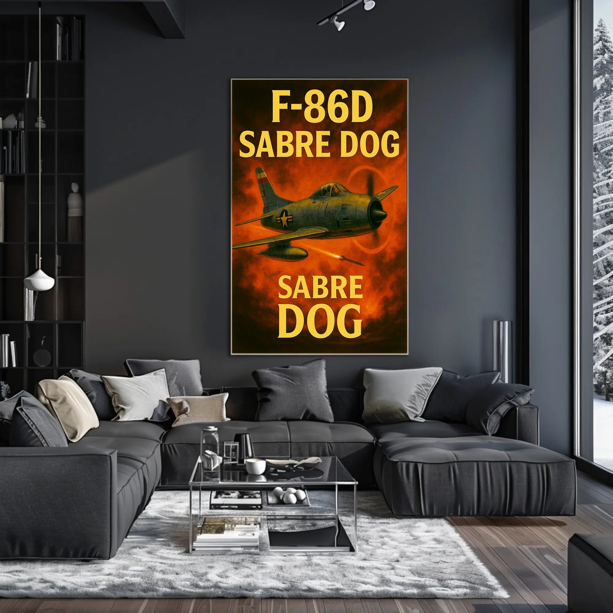 F-86D Sabre Dog Poster PosterGoat