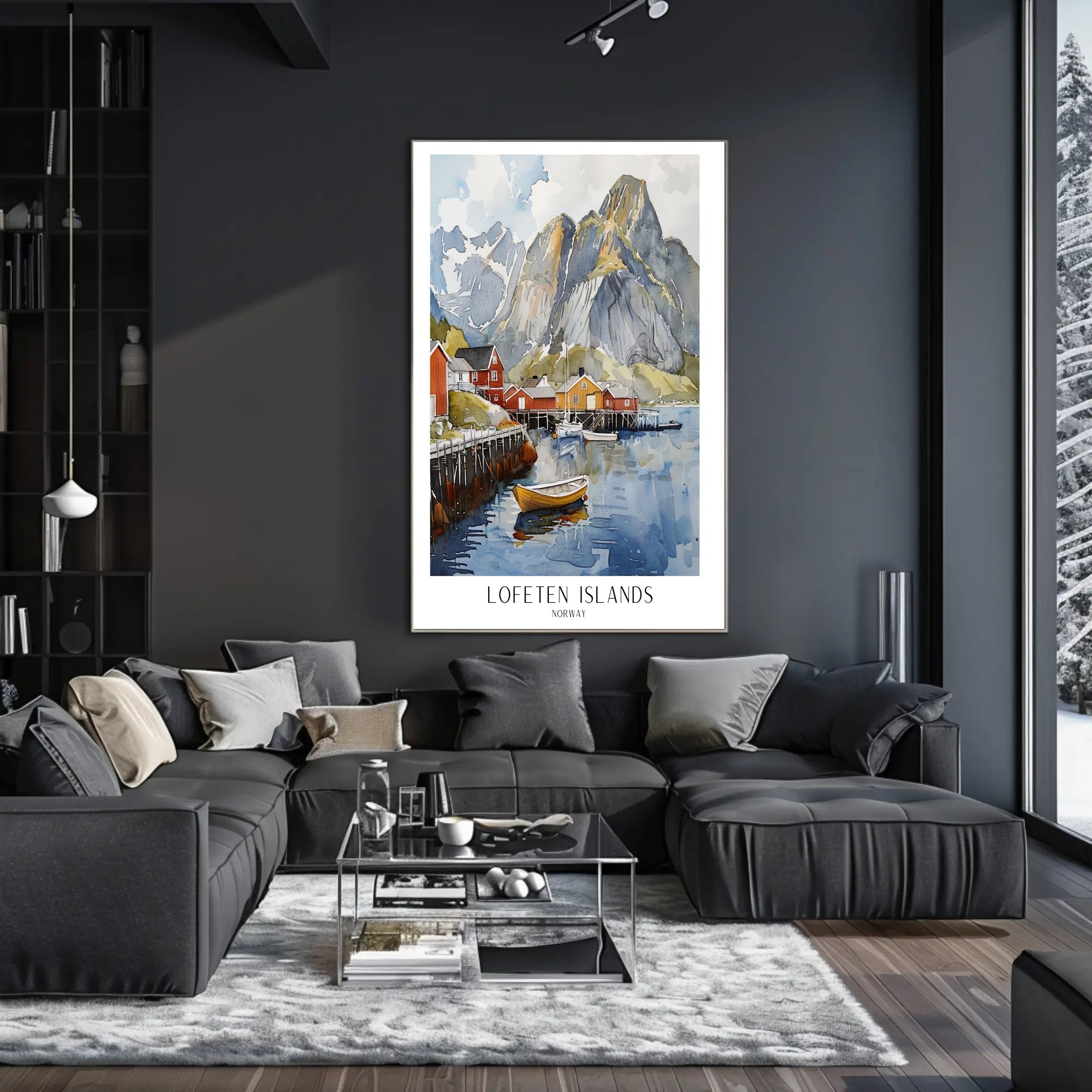 Lofoten Islands Artwork Poster PosterGoat