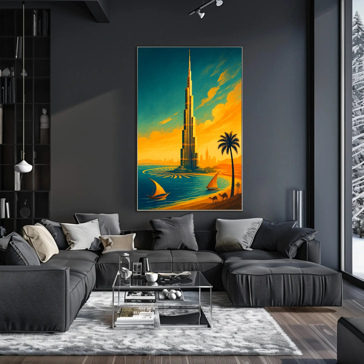 Towering Oasis Poster