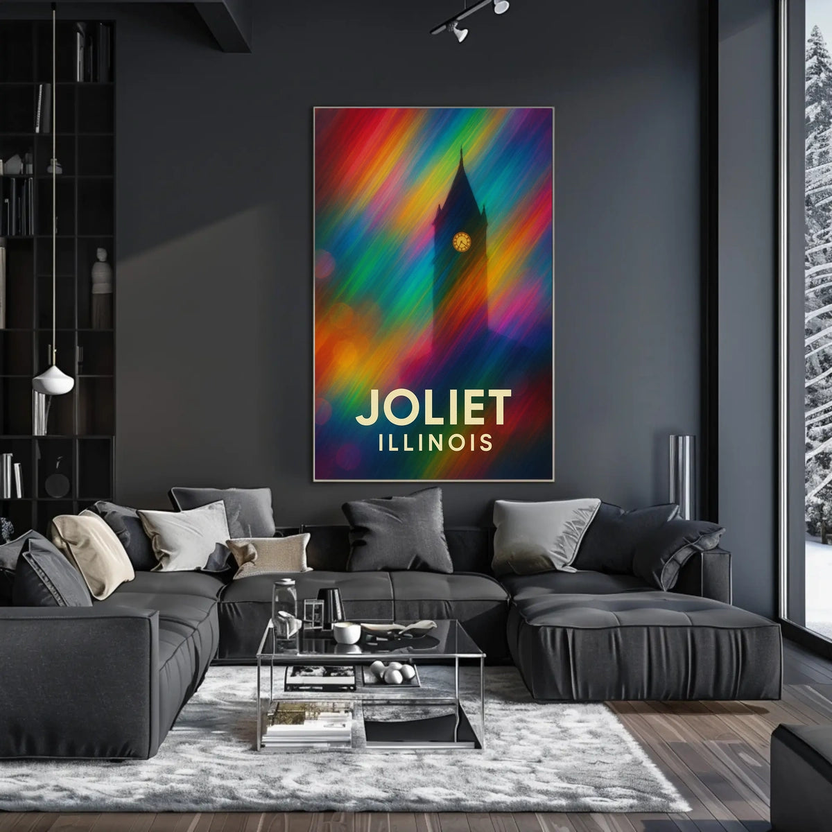 Joliet Cityscape Impressionism Wanderlust Poster